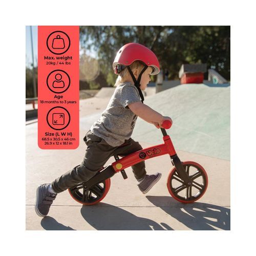 Yvolution Velo junior balance bicikl crveni