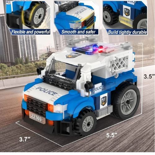 Wise Blocks -  sklopivi auto Advanced na daljinsko upravljanje- Police vs Robber