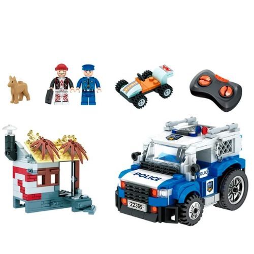 Wise Blocks -  sklopivi auto Advanced na daljinsko upravljanje- Police vs Robber