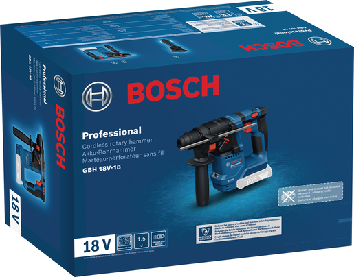 Bosch Professional Akumulatorski elektro-pneumatski čekić za bušenje sa SDS plus prihvatom GBH 18V-18 0611927000
