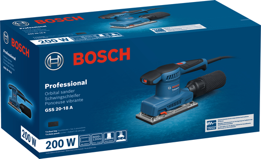 Bosch Professional Vibraciona brusilica GSS 20-18 A 0601070101