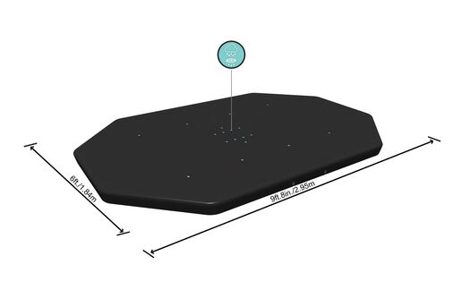 Bestway Prekrivač za bazen ovalni 3.05x2m 67375