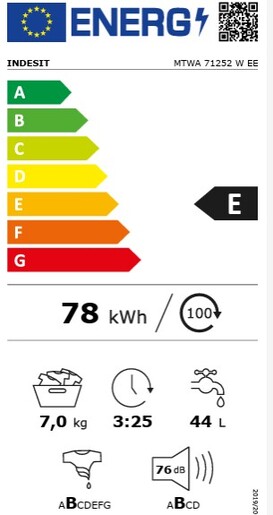 Indesit mašina za pranje veša  MTWA 71252 W EE