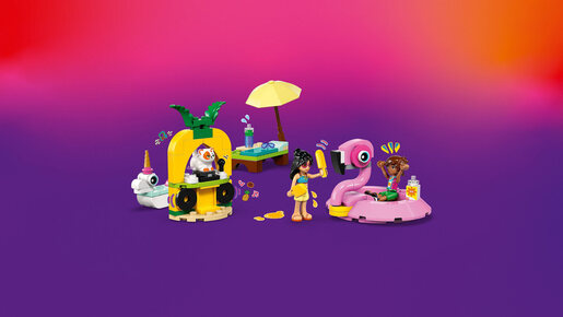 LEGO Zabava na bazenu s jednorogom i flamingom 42658