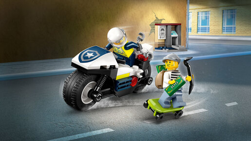 LEGO® City Potjera na policijskom motociklu 60455