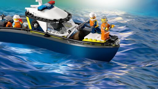 LEGO® City Potjera u policijskom čamcu 60456