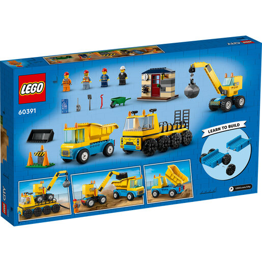 LEGO Građevinski kamioni i kran sa kuglom 60391