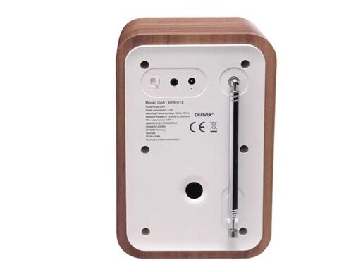 Denver DAB-48, White FM Radio