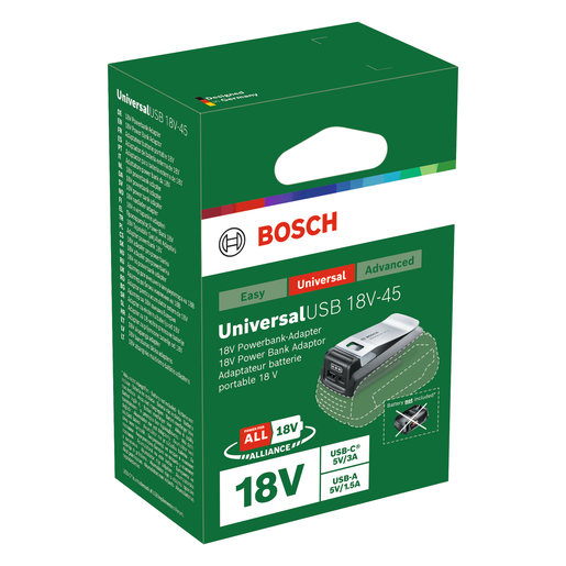 Bosch Punjač UniversalUSB 18V-45 1600A02WS1