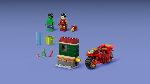 LEGO Ajronmen na motoru i Hulk 76287
