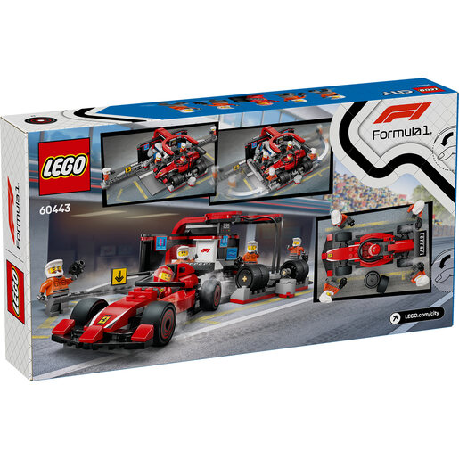 LEGO F1® pitstop i ekipa sa Ferrari formulom 60443