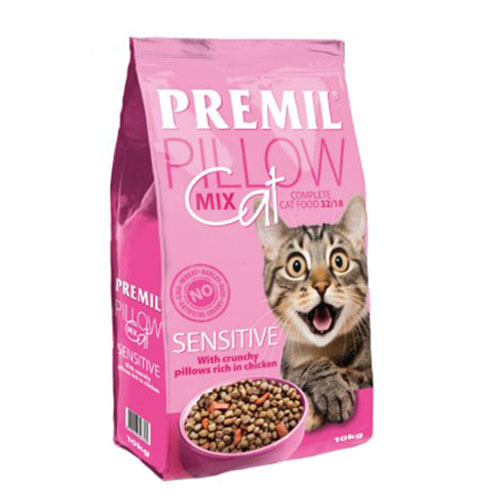 Premil Suva hrana za mačke Pillow mix cat sensitive 10 kg