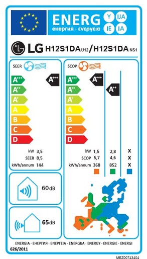 LG inverter klima uređaj Air Deluxe H12S1DA