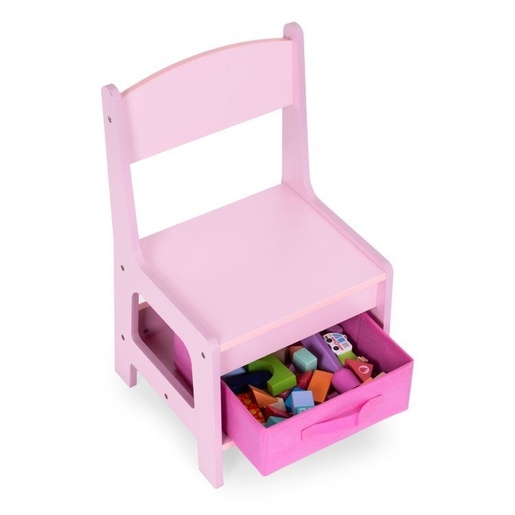 Eco Toys Dečiji set sto i 2 stolice sa tablom za pisanje Pink ECOTOYS ZKC-1B