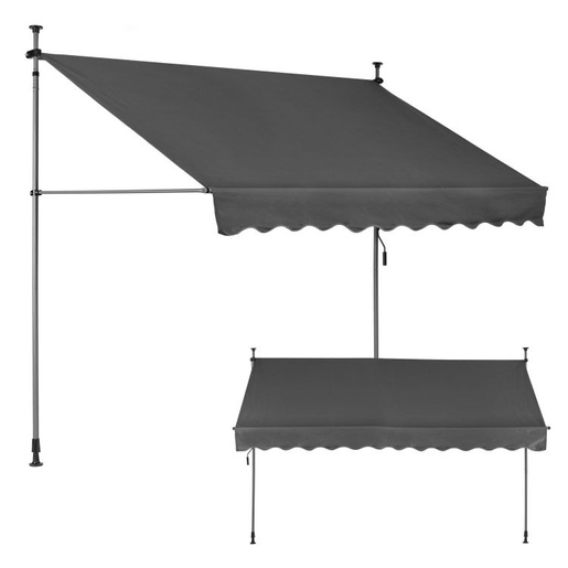 MultiGarden Tenda za terasu i balkon sa podešavanjem visine 3x1.2m Gray Multigarden AW-016 3X1.2 GR