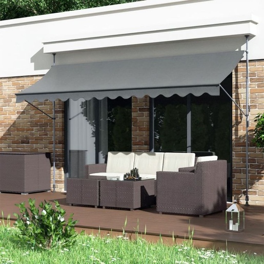MultiGarden Tenda za terasu i balkon sa podešavanjem visine 3x1.2m Gray Multigarden AW-016 3X1.2 GR