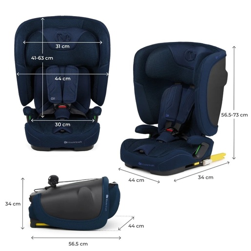 KINDERKRAFT AUTOSEDISTE FIX2GO I-SIZE 76-150CM NAVY KCFI2GO0NAV0000