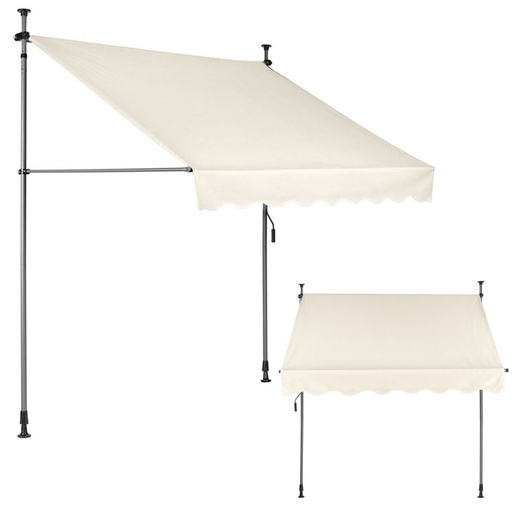 MultiGarden Tenda za terasu i balkon sa podešavanjem visine 2x1.2m Beige Multigarden AW-016 2X1.2 B