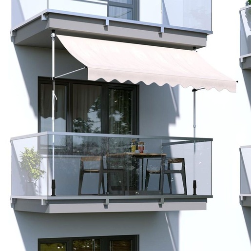 MultiGarden Tenda za terasu i balkon sa podešavanjem visine 2x1.2m Beige Multigarden AW-016 2X1.2 B