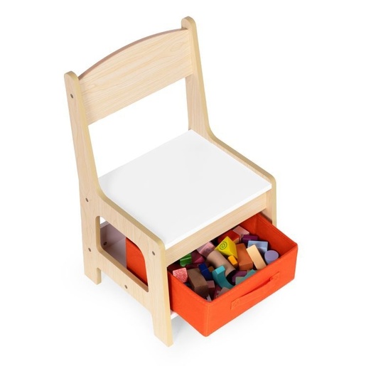 Eco Toys Dečiji set sto i 2 stolice sa tablom za pisanje Wood ECOTOYS ZKC-1C