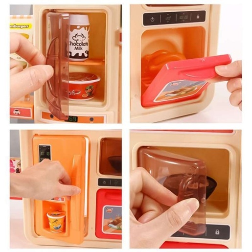 Eco Toys DEČIJA KUHINJA SOUNDS LED WATER WITH STEAM GENERATOR PINK -42EL HC493096 PINK