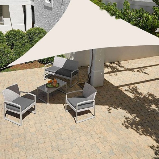 ModernHome Solarno trouglasto jedro 5x5x5m Beige ModernHome 19192B BEIGE