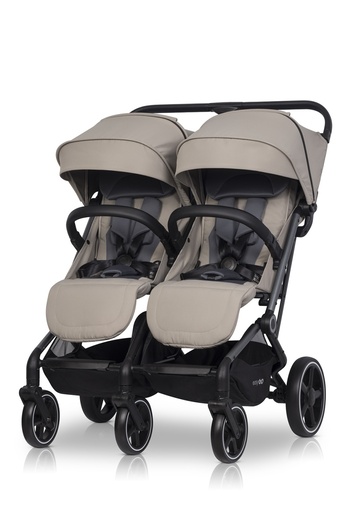 Eurocart easy go echo savana beige kolica za blizance W/EA/ECHO/SB