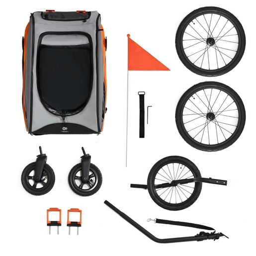 KINDERKRAFT PRIKOLICA ZA BICIKL 3U1 NAVA SUNNY KSNAVA00ORA0000