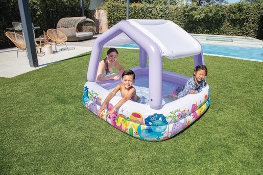 Intex Dečiji bazen na naduvavanje sa krovom 57470-DINO