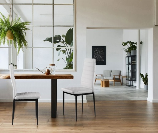 ModernHome Trepezarijske stolice set 4 kom Tami eko koža White DC855-4 WHITE