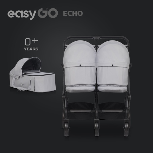 Eurocart easy go echo cloudy grey kolica za blizance W/EA/ECHO/CG