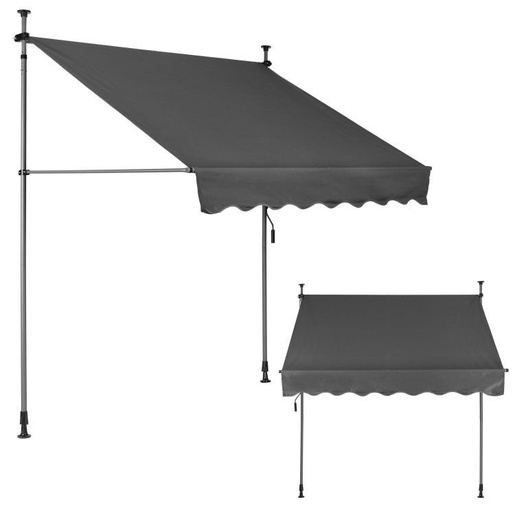 MultiGarden Tenda za terasu i balkon sa podešavanjem visine Gray Multigarden AW-016 GREY