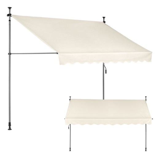 MultiGarden Tenda za terasu i balkon sa podešavanjem visine 3x1.2m Beige Multigarden AW-016 3X1.2 BE