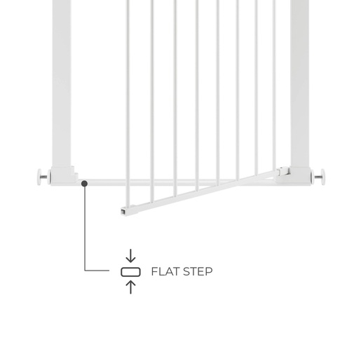 KINDERKRAFT ZAŠTITNA OGRADICA SAFE SNAP WHITE KASASN00WHT0000