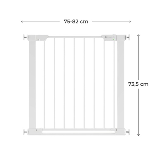 KINDERKRAFT ZAŠTITNA OGRADICA SAFE SNAP WHITE KASASN00WHT0000