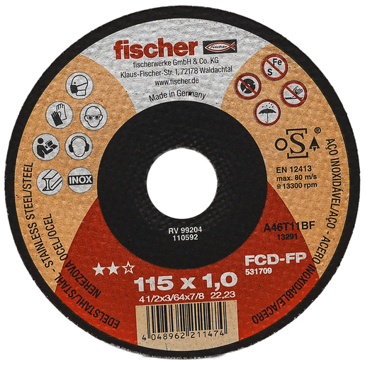 Fischer rezne ploče FCD-FP 115X1,0X22,23 PLUS 1 kom