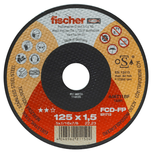 Fischer rezne ploče FCD-FP 125X1,5X22,23 PLUS 1 kom