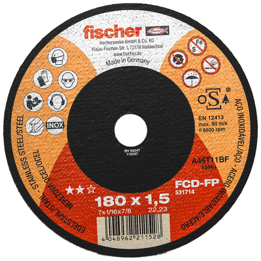 Fischer rezne ploče FCD-FP 180X1,5X22,23 PLUS 1 kom