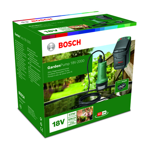 BOSCH GardenPump 18V-2000 akumulatorska baštenska pumpa 06008C4202