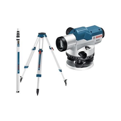 BOSCH Professional optički laser GOL 32 D + građevinski stativ BT 160 + merna letva GR 500