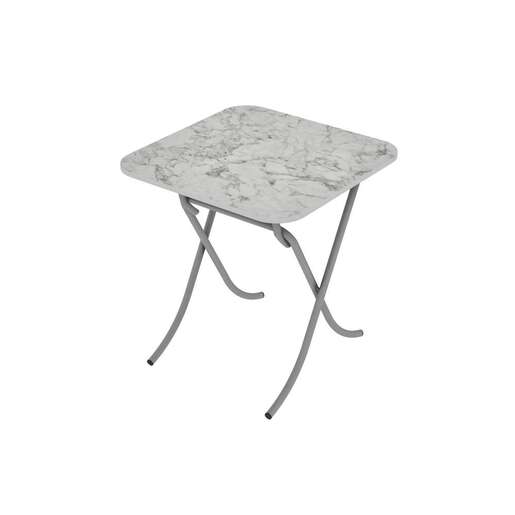 Alesta AL10033BM sto višenamenski sklopivi tekstura beli mermer 70X70CM