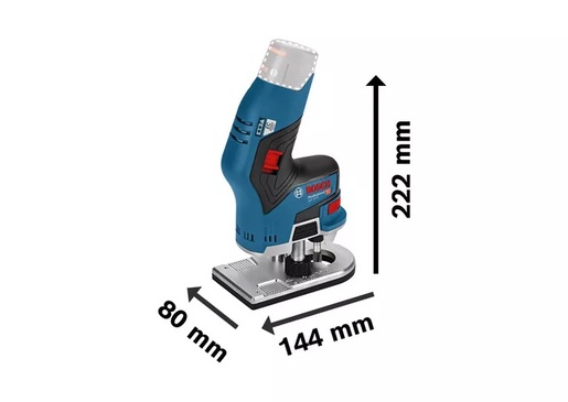 BOSCH Professional akumulatorska glodalica ivica GKF 12V-8, 2x3.0Ah akumulator, punjač GAL 1230, L-BOXX 136 kofer 06016B0000