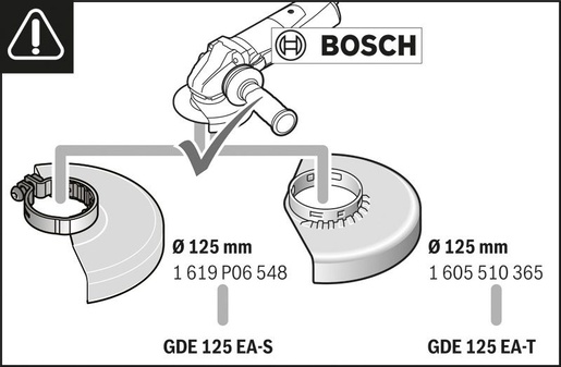 BOSCH Professional nastavak za usisavanje prašine za male ugaone brusilice GDE 125 EA-T 1600A003DJ