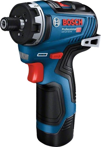 BOSCH Professional akumulatorska bušilica-odvrtač GSR 12V-35 HX, 2x3.0Ah akumulator, brzi punjač GAL 12V-40, L-BOXX 102 kofer 06019J9100