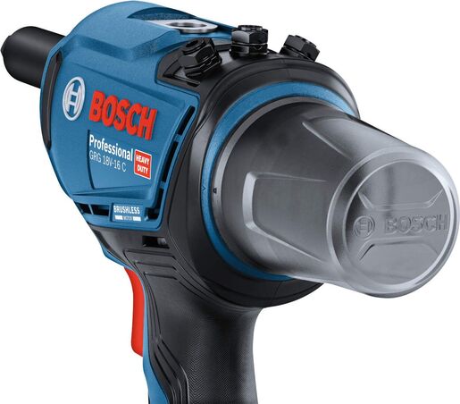 BOSCH Professional akumulatorski pištolj za nitne GRG 18V-16 C, 2x2.0Ah 18V akumulator, punjač GAL 18V-20, L-Boxx kofer 06019K5020