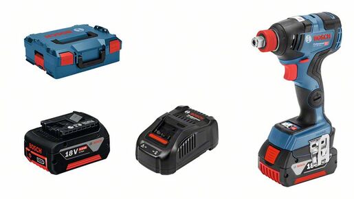 BOSCH Professional akumulatorski udarni odvrtač-odvrtač GDX 18 V - 200 C (2 x 5 Ah, L-BOXX)