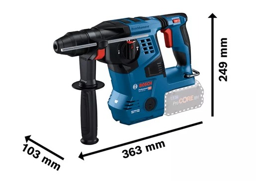 BOSCH Professional akumulatorski pneumatski čekić GBH 18V-28 C, SDS Plus, Solo alat 0611920000