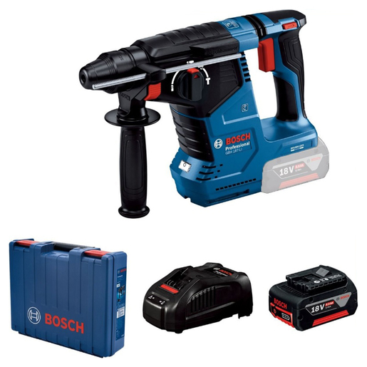 Bosch Professional aku bušaći čekić GBH 187 + punjač GAL 18V-40 + kofer, set 0611923022