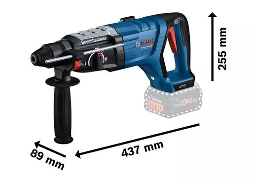 BOSCH Professional akumulatorski čekić / bušilica GBH 18V-28 D, SDS Plus, Solo alat 0611919003
