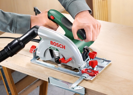 BOSCH kružna testera PKS 55 A + precizna oštrica, 24 zuba 0603501002
